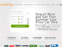 Tablet Screenshot of carhiretop.com